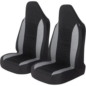 CYSLMUK Car Front Seat Covers, 2Pcs Universal Car Seat Protectors for Cars, Trucks, SUVs, Gray CYSLMUK Car Front Seat Covers, 2Pcs Universal Car Seat Protectors for Cars, Trucks, SUVs, Gray