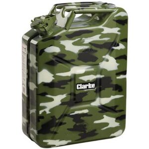 Clarke - jerry can 20 litre metal fuel petrol diesel 20L camouflage UN20LC Clarke - jerry can 20 litre metal fuel petrol diesel 20L camouflage UN20LC