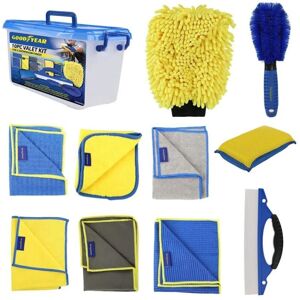 Goodyear 10pc Car Detailing Brush Cloth Interior Wheel Valet Pro Cleaning Kit Goodyear 10pc Car Detailing Brush Cloth Interior Wheel Valet Pro Cleaning Kit
