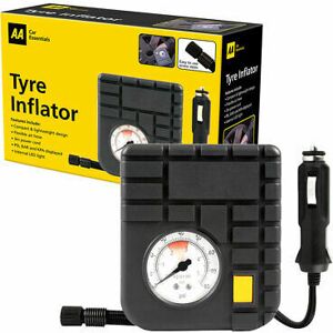 Air compressor 12V mini car van bike tyre inflator pump 1724VC heavy duty - AA