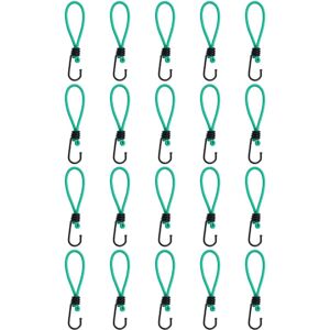 vidaXL Bungee Cords with Hooks - Elastic Bungee Straps - 20pcs vidaXL Bungee Cords with Hooks - Elastic Bungee Straps - 20pcs