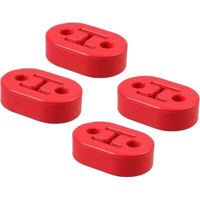 CSPARKV 4Pcs Universal Car Exhaust Mount Rubber Brackets Heavy Duty Shock Absorbing 2 Holes Exhaust Hanger for Most Cars Trucks Vans CSPARKV 4Pcs Universal Car Exhaust Mount Rubber Brackets Heavy Duty Shock Absorbing 2 Holes Exhaust Hanger for Most Cars Trucks Vans