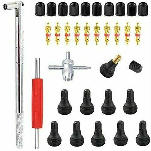 SWYEOOT 23PCS demonte Valve Tire Tool, Valve Core Remover For Car Replacement, Valve Core 10pcs, 4-1 Tire valve repair tool - Tire valve disassembly, repair