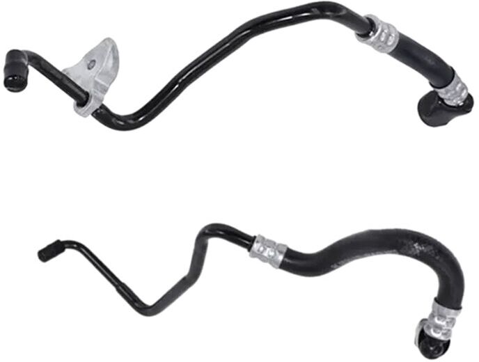Tlily - 2Pcs 17227584007 17227584008 New Transmission Cooling Oil Pipe for bmw 7' F01 F02 Oil Cooler Inlet Outlet Line