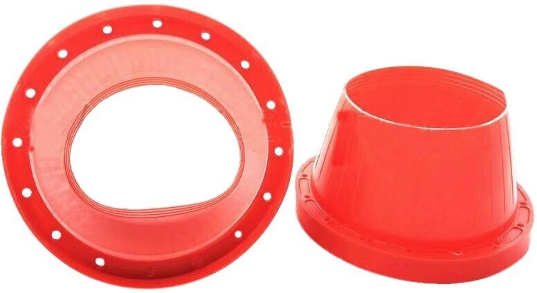 Tlily - 2Pcs 6.5 Inch Universal Car Speaker Waterproof Cover Silicone Sound Insulation and Heat Gasket