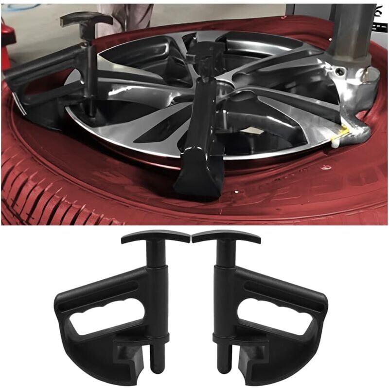 SJQKA 2pcs Universal Rim Clamps, Car Tire Bead Clamps, Auto Tools, Tire Changer Wheels, Drop Center Tire Tools, Car Tire Hub Removal Tools