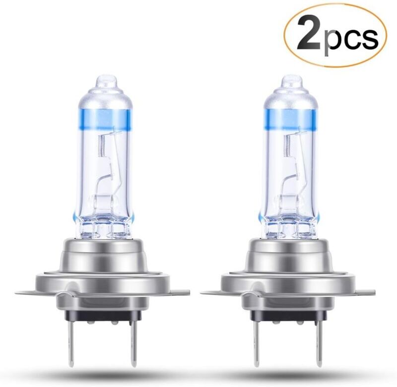 Aougo - 2X H7 Xenon Bulbs 12V 70W Super Bright, Car Headlight Bulbs Auto Motorcycle New Version Low Beam Vehicle Halogen Lamp