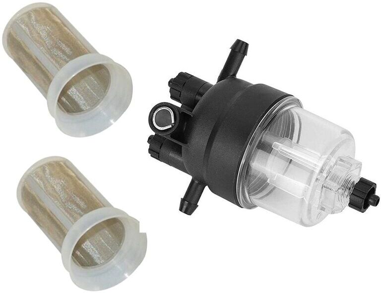 TLILY 3 Pcs Brand New 130306380 One Fuel Filter Assembly and Two Extra Filter Element for Truck 400 Series Engine