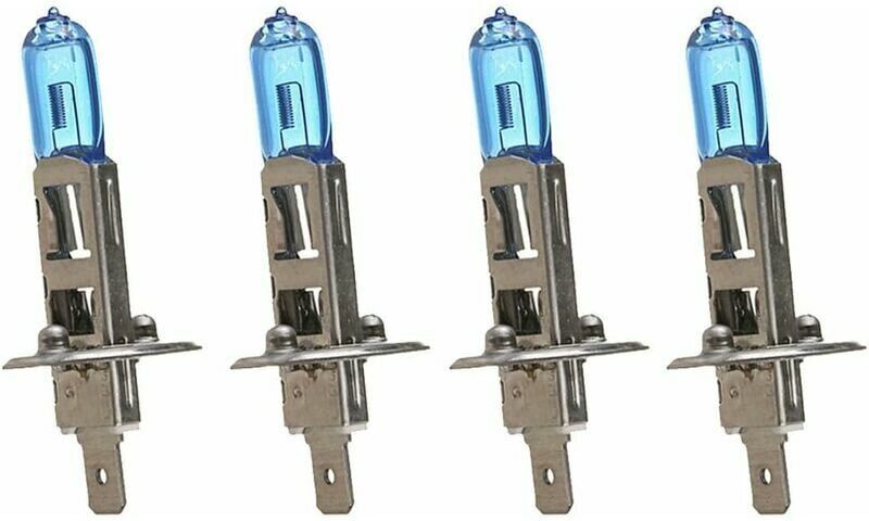 Hoopzi - 4 x Car Vehicle Bright H1 55W 4500K Xenon Gas Halogen Projector Lamp Bulbs White