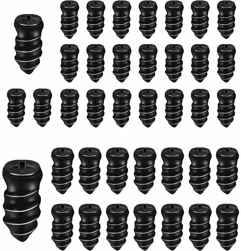 GOTRAYS 50pcs Car Tire Studs, Rubber Tire Repair Studs, Rubber Tire Studs, Rubber Studs for Car Truck and Tubeless Tractor Tire Puncture Repair(25S+25L) H192