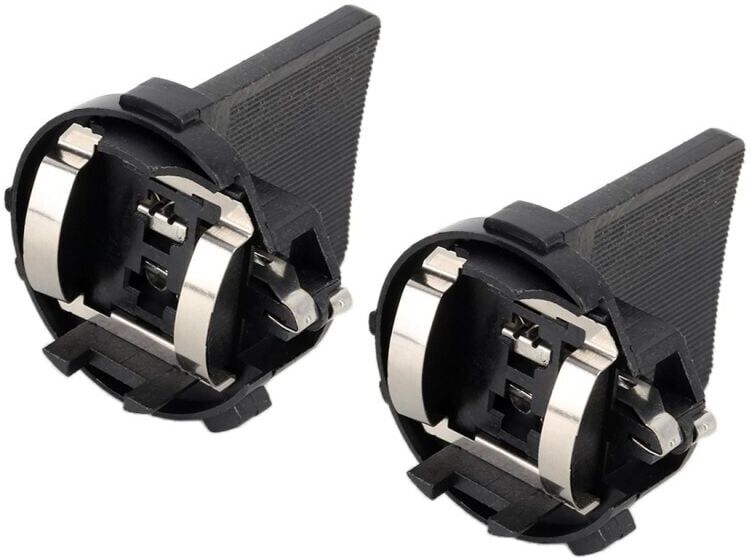 ALWAYSH H7 Halogen Bulb Holder, 2PCS Auto Halogen Lamp Headlight Retainer, abs Heat Resistance Bulb Holder Adapter Socket Base Holders Clip, Car Accessories