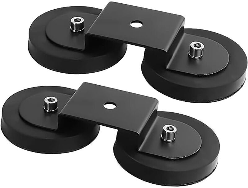 CCYKXA 2pcs LED Light Bar Mounting Bracket with Magnetic Base, Powerful Suction Cup Holder, Suitable for Car Off-Road Vehicle Truck Headlight Roof