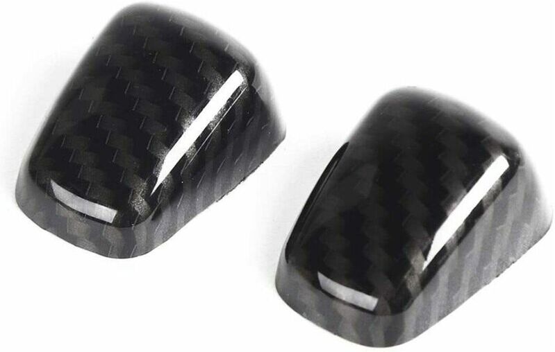 TLILY Front Windshield Washer Nozzle Wiper Cover Trim for Charger ram Durango 300C, Carbon Fiber