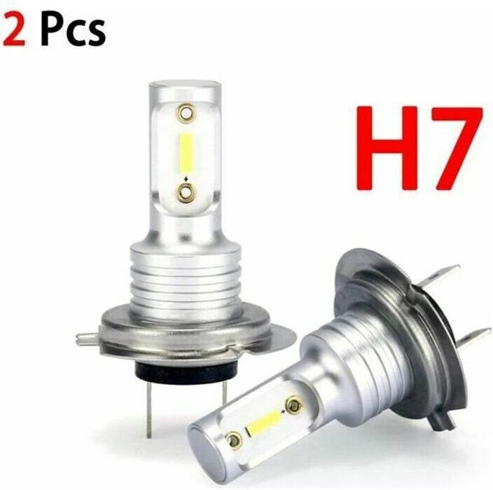 DEWDAT H7 LED Headlight Bulbs Kit Hi/Lo Beam 8000LM 6000K Super Bright Interior Design Auto Accessories