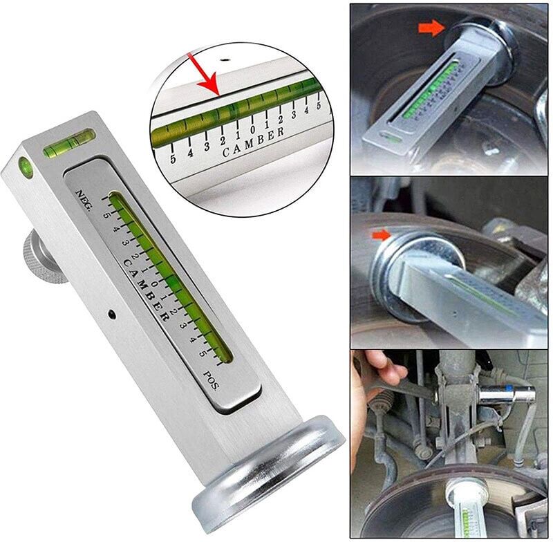 Linghhang - Plastic Magnetic Level for Four Wheel Alignment, Tire Ramp Adjustment Aid, Auto Accessories