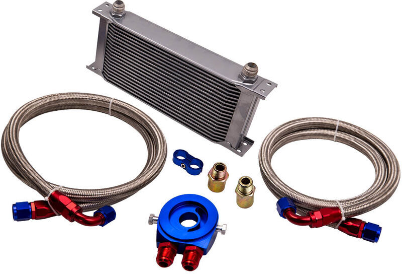 BFO - 01egd006bbl 19 Row 10an Universal Engine Transmission Oil Cooler+/filter Adapter