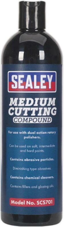 Car Polish Cutting Rubbing Compound medium Paint Buffing Detailing SCS701 - Sealey