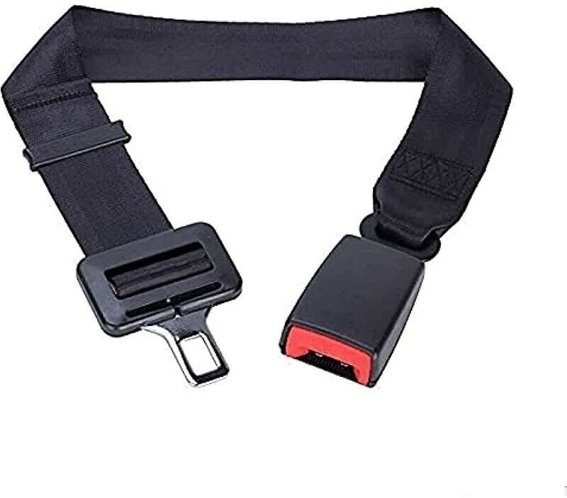 Seat Belt Extender, Vehicle Seat Belt Buckle, Neck Relaxer Clip Adjuster, Comfortable Shoulder Support (80cm, Black) Ikodm