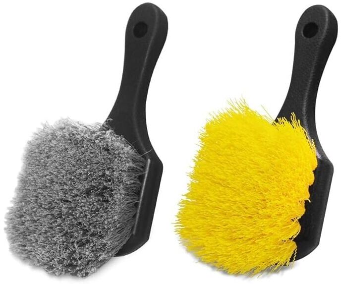 Sollbry - Pack Car Wheel and Tire Brush Cleaner, Wheel Brushes Auto Wheel Cleaning Brush Kit Bristle Brush Cleaning Tools