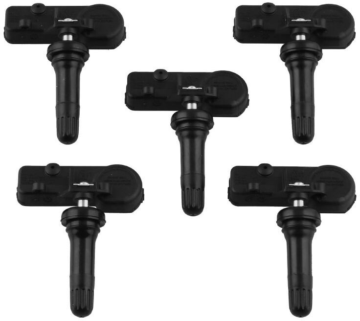 TLILY Tire Pressure Sensor TPMS Replacement for Jeep Wrangler JK Chrysler Dodge Ram Charger (5-Pack) 56029398AB 68142397AA