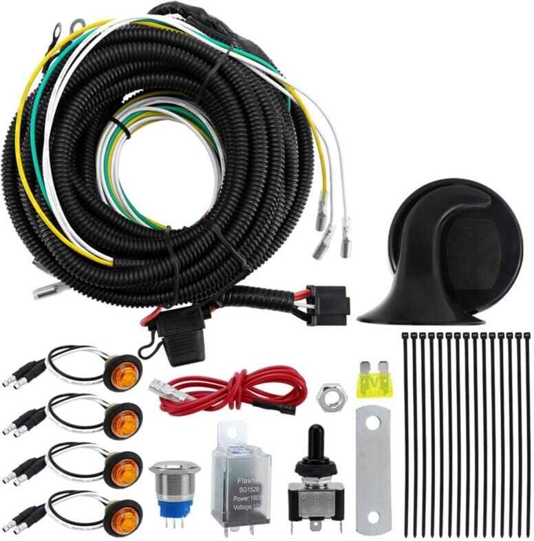 Tlily - Universal utv Turn Signal Kit with Amber led Blinker Wide for , Golf Cart,