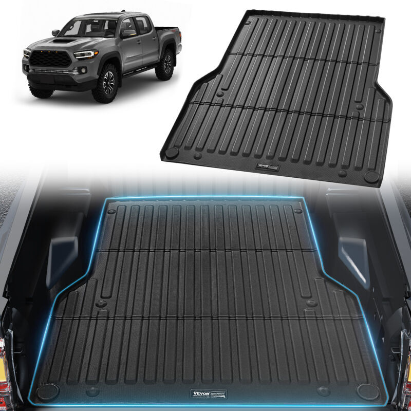 Vevor - Truck Bed Mat, Compatible with 2005-2023 Toyota Tacoma, tpe Truck Bed Liner Mat Fits for 5 ft Bed, Thick and Heavy-Duty Bed Mat Car