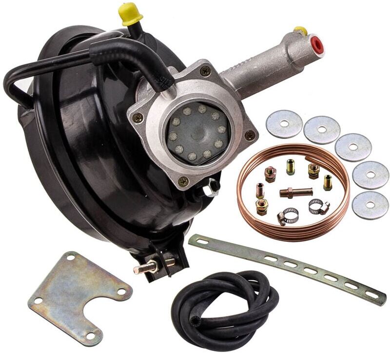 MAXPEEDINGRODS VH44 Remote Brake Booster Servo Assembly Kit for 4 wheel Drum Brake 820 PSI Sale