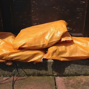 200 Yuzet Orange Sandbag Polypropylene Woven uv Proof Rot Proof - Empty - Orange