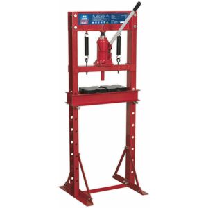 Loops - 10 Tonne Hydraulic Press - Floor Type - Bottle Hydraulic Unit - 2 x Table Plates