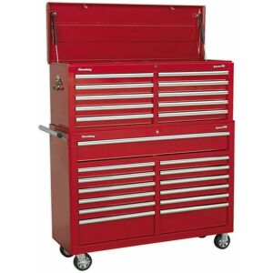 Loops - 1290 x 465 x 1495mm 23 Drawer Combination Tool Chest - red Mobile Storage Case