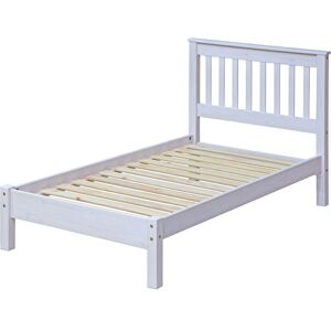 HOME FURNITURE IDEAS Corona White 3'0' slatted lowend bedstead