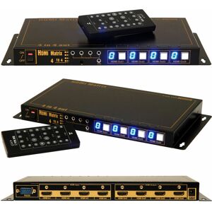 LOOPS 4 x 4 hdmi Matrix Box 4 Input Output Sky/Blu Ray Multi Room tv Distribution