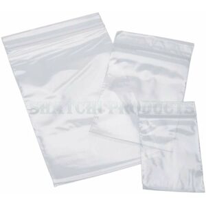 SHATCHI 400 Zip Seal Bags Clear Plastic Zip Lock Food & Freezer Grip Self Seal 8' x 11'