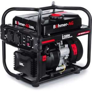 Böhmer-ag - Petrol Inverter Generator bohmer-ag i-2500W 2.0Kw 4-Stroke Engine Quiet for Quiet Portable Backup / Camping Power - 2 Year Warranty