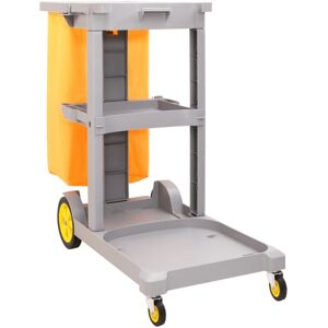 3-Tier Cleaning Trolley with Removable Bag PP&Oxford Fabric Vidaxl Multicolour