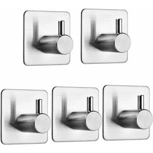 Denuotop - Towel Bar, Self Adhesive Stainless Steel Hooks, No Drilling Required