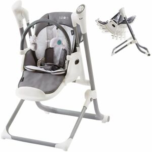 Arebos - FableKids 2in1 high chair rocker noa 6-36months , foldable, screaming sensor, USB-port