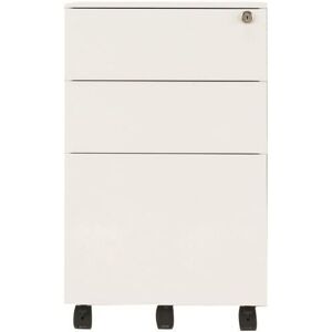 Jemini - 3 Drw Mob Ped White - KF74156