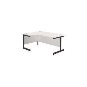 Jemini - Rdl lh Desk 1800x1200 Wht/Blk - KF819813