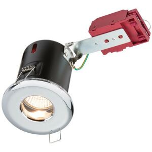 Knightsbridge - Fire-Rated Shower Downlight Chrome, 230V IP65 GU10 ic