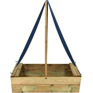 BERKFIELD HOME Mayfair Sandpit with Roof 80x60x97.5 cm Impregnated Pinewood