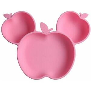 ORCHIDÉE OrchidCute Apple Shaped Child Feeding Plate for Babies Toddlers Waterproof No Slip