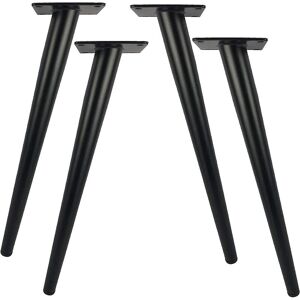 AOUGO Pack 20cm Length Metal Table Legs for Modern Furniture, Dresser, Cabinet, Desk, Chair Ottoman, Replacement Furniture Support Legs, 800kg Capacity