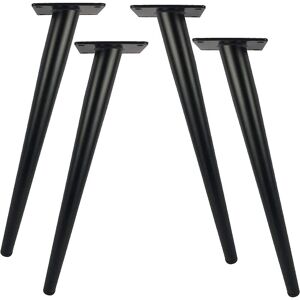Aougo - Pack 30cm Length Metal Table Legs for Modern Furniture Dresser Cabinet Desk Chair Ottoman Replacement Furniture Support Legs 800kg Capacity