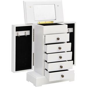 Berkfield Home - Royalton Jewellry Case with Mirror mdf 25x13.5x34 cm