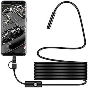 AOUGO Usb Snake Inspection Camera, 2.0 mp IP67 Waterproof usb c Borescope, Type-C Camera with 8 Adjustable led Lights for Android, pc