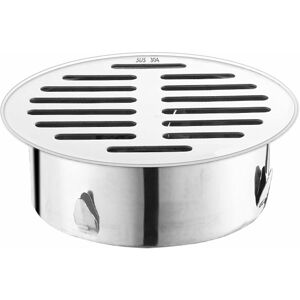 TINOR Stainless Steel Floor Drain, Stainless Steel Balcony Anti-Clog Floor Drain, Removable Steel Floor Filter for Outdoor Yard Use (160 Flat Mouth)