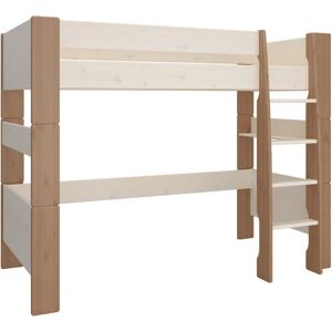 FURNITURE TO GO Steens For Kids High Sleeper in Whitewash Grey Brown Lacquered