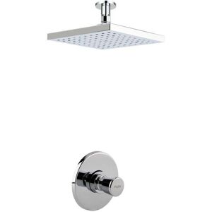 BUYAPARCEL Timed Non Concussive Concealed Shower Self Closing + Square Fixed Ceiling Head