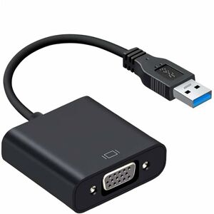 LANGRAY Usb 3.0 to vga Adapter, vga to usb Video Adapter Converter, Support 1080p Resolution, Multi-Display Video Converter, Desktop pc Compatible Laptop